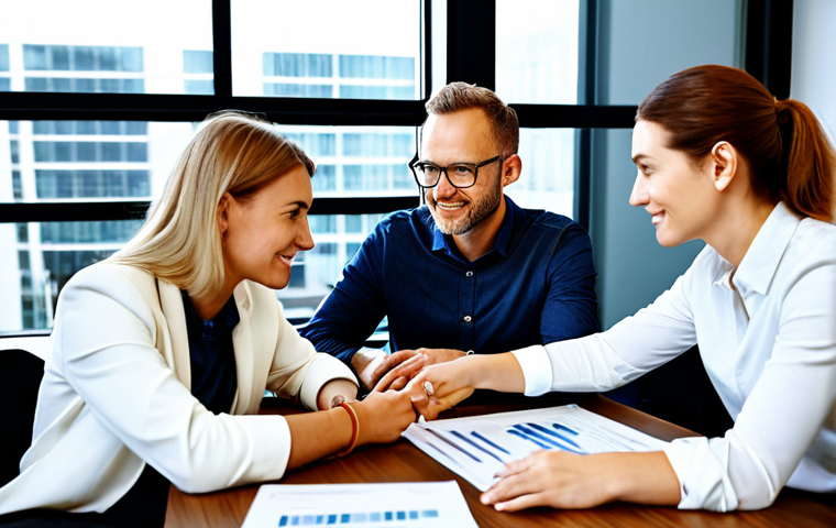 **
"A diverse team of professionals collaborating in a modern, sunlit office. They are fully clothed in business casual attire, discussing strategies around a table filled with documents and a laptop displaying data analytics. Positive and collaborative atmosphere. safe for work, appropriate content, fully clothed, professional, perfect anatomy, natural proportions, well-formed hands, proper finger count."
**